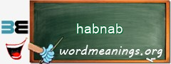 WordMeaning blackboard for habnab